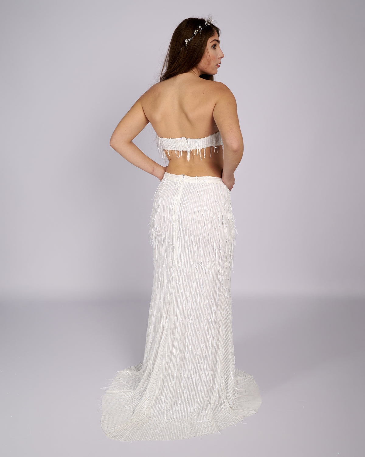 Bonita Sequin Tassels Bridal Gown Wedding Dress