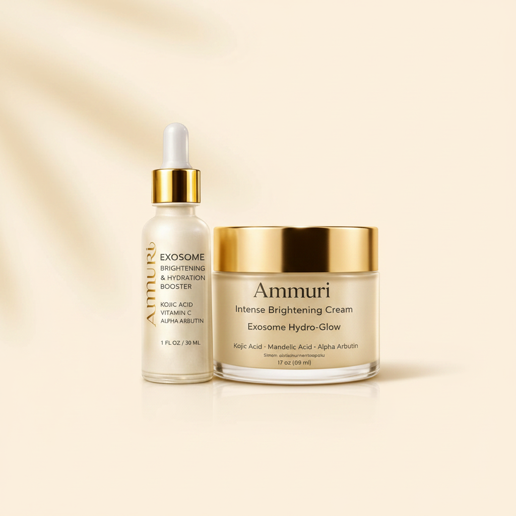 Brightening Set | Kojic Acid Serum, Exosome Cream & SPF 50 Day Cream | Ammuri