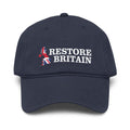 Restore Britain Cap - Navy Printed British Flag Politics Party UK Hat GB