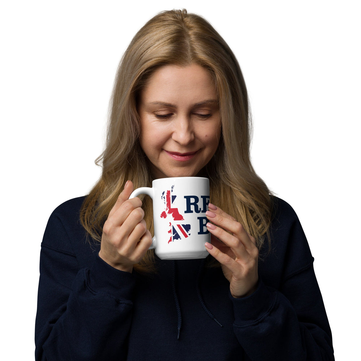 Restore Britain Mug - White Ceramic British Flag Cup Politics Party Printed